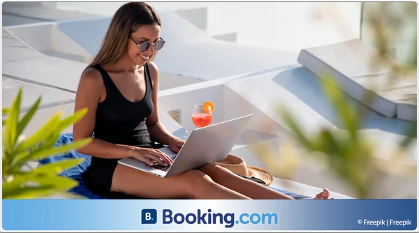 booking.com überwintern Langzeiturlaub